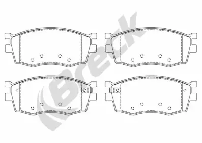 Комплект тормозных колодок, дисковый тормоз BRECK купить